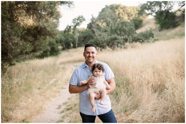 father and daughter taken by santa ynez family photographer